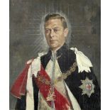 Sir Gerald Festus Kelly RA, KCVO, PRA (British, 1879-1972) King George VI, bust length portrait s...