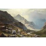 Sidney Richard Percy (British, 1821-1886) The mountain pass