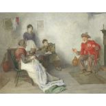 Frederick M. Evans (British, 1859-1929) Tales from the past (together with two other watercolour ...