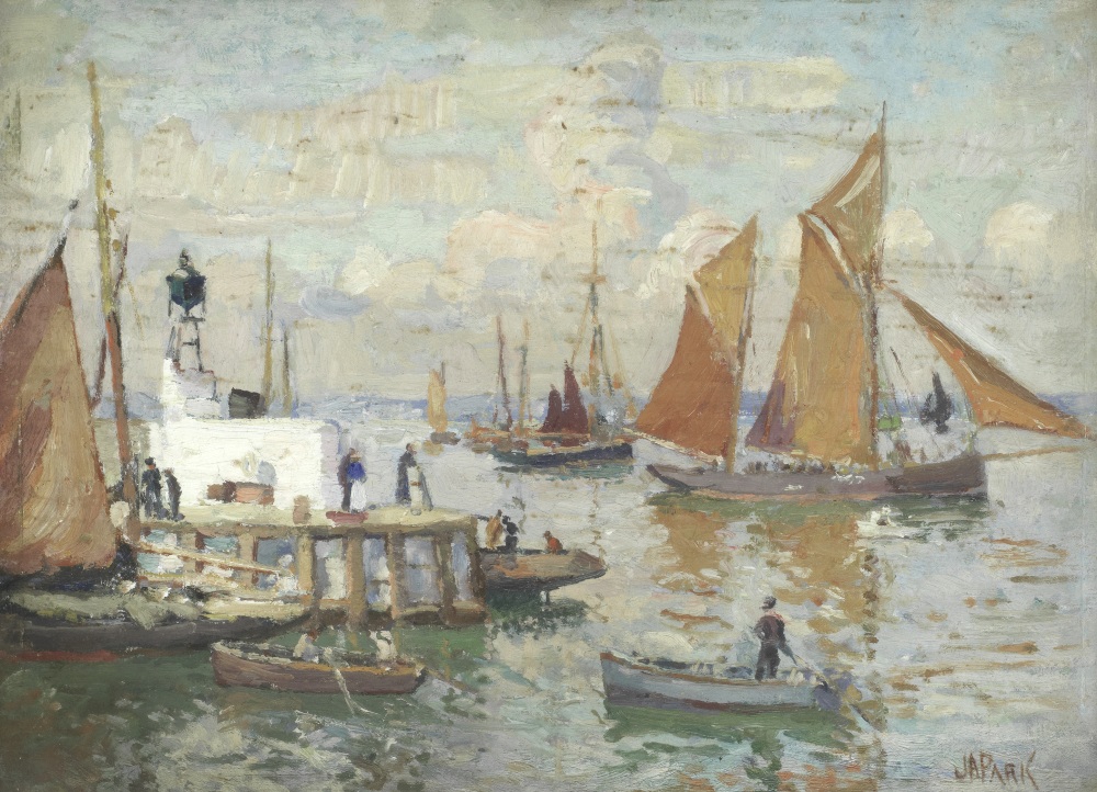 John Anthony Park (British, 1880-1962) Brixham harbour