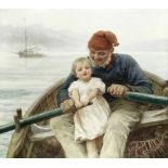 Frederick Morgan, ROI (British, 1847-1927) Rowing with Grandpa