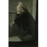 Mayo (Antonis Malliarakis) (Greek, 1905-1990) Portrait of Jacqueline Barsotti in profile (togethe...