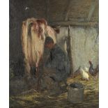 Mark Senior (British, 1864-1927) Milking time