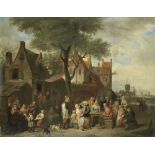 Jan Hendrik van Grootvelt (Dutch, 1808-1855) Outside the inn