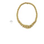 A gold and diamond necklace, Cartier,