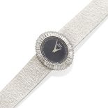 A Lady's diamond and 18k White Gold Bracelet Watch, Piaget