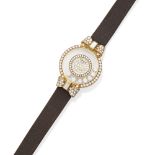 A Lady's Diamond and 18k Gold 'Happy Diamond' Mystery Wristwatch, Chopard