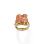 A coral dress ring