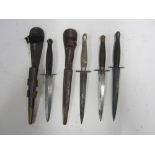 A Collection of British Commando Knifes,