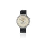 Jaeger-LeCoultre. A stainless steel manual wind alarm wristwatch with hooded lugs Memovox, Circ...