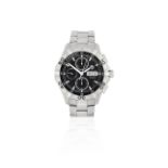 TAG Heuer. A stainless steel automatic calendar chronograph bracelet watch Aquaracer, Ref: CAF20...