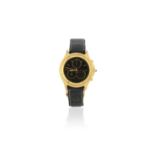 Cartier. An 18K gold quartz calendar chronograph wristwatch Cougar, Ref: 1162 1, Circa 1990