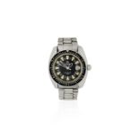Omega. A stainless steel military style automatic calendar bracelet watch Seamaster 120, Ref: 16...
