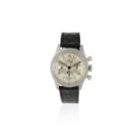 Omega. A stainless steel manual wind chronograph wristwatch Ref: 2451, Circa 1946