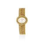 Rolex. A lady's 18K gold manual wind oval bracelet watch Precision, London Hallmark for 1972