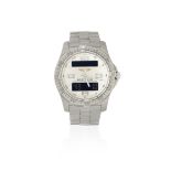 Breitling. A titanium quartz bracelet watch with digital display Aerospace Avantage, Ref: E79362,...