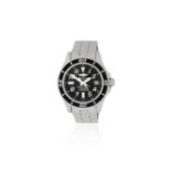 Breitling. A stainless steel automatic calendar bracelet watch SuperOcean, Ref: A1736402, Sold 6...