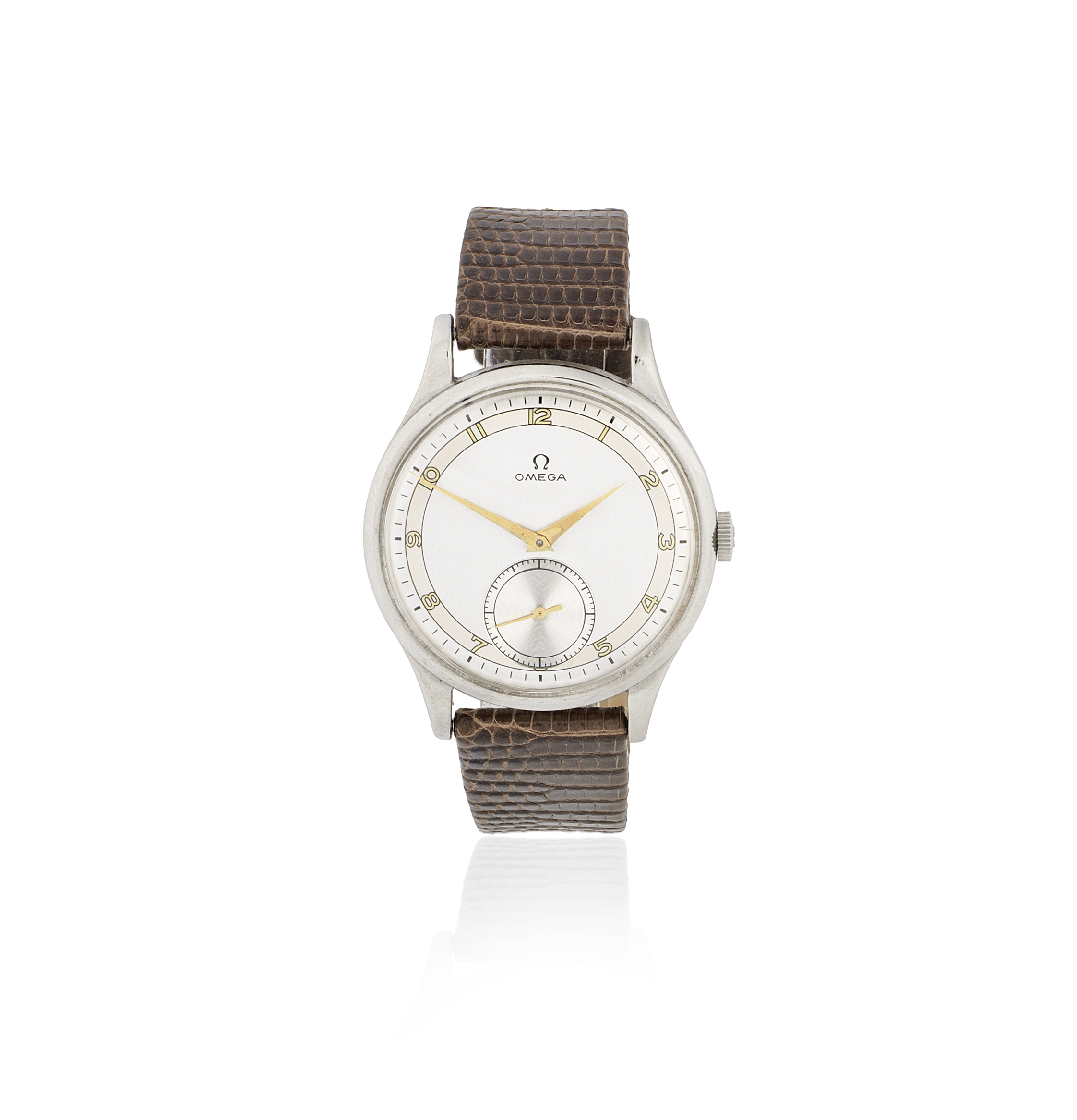 Omega. A stainless steel manual wind wristwatch Ref: 2609 5B, Circa 1947