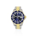 Rolex. A stainless steel and gold automatic calendar bracelet watch Submariner, Ref: 16613, Sold ...