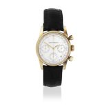 Girard-Perregaux. An 18K gold automatic calendar chronograph wristwatch Ref: 4930 No.12, Sold 1st...