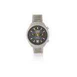 Heuer. A stainless steel automatic calendar chronograph bracelet watch Carrera, Circa 1970
