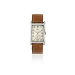 Rolex. An early steel manual wind rectangular wristwatch Ref: 2996, Circa 1935