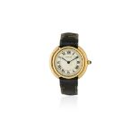 Cartier. An 18K gold mid-size manual wind wristwatch Ellipse, Circa 1990