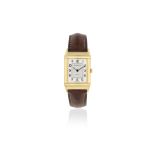 Jaeger-LeCoultre. A lady's 18K gold manual wind reversible wristwatch Reverso, Ref: 6184.21, Cir...