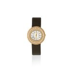 Piaget. A lady's 18K rose gold and diamond set quartz wristwatch with revolving bezel Possession...