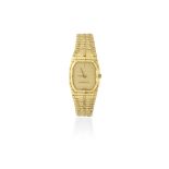 Audemars Piguet. A lady's 18K gold quartz rectangular bracelet watch Ref: BA6109/661, Sold 27th M...