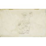 HENRI DE TOULOUSE-LAUTREC (1864-1901) Manoeuvre de Cavalerie (recto); Paysan Assis (verso) 6 1/4 ...