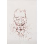 A DRAWING OF JOHN WAYNE BY JERRY GARCIA early 1990s