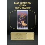 A JERRY GARCIA 'GOLD' AWARD FOR THE GRATEFUL DEAD DOCUMENTARY VIDEO SO FAR 1987