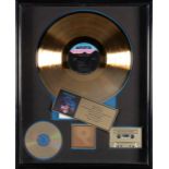 A JERRY GARCIA 'GOLD' AWARD FOR THE GRATEFUL DEAD ALBUM BUILT TO LAST 1990