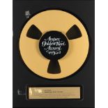 A JERRY GARCIA AMPEX GOLDEN REEL AWARD FOR THE GRATEFUL DEAD ALBUM BUILT TO LAST 1990