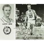 A SIGNED PHOTOGRAPH OF LARRY BIRD circa 1980s