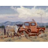 Fred Fellows (born 1934) Out to Pasture 30 x 40in (Painted in 2006.)