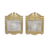 A Pair of George II Style Giltwood Mirrors Late 19th/early 20th century