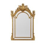An Renaissance revival giltwood pier mirror Late 19th century