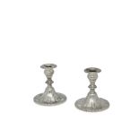 An pair of American weighted sterling silver console candleholders by Gorham Mfg. Co., Providence...