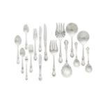 An American sterling silver partial flatware service by Reed & Barton, Taunton, MA, 20th century