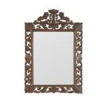 An Italian Style Oak Mirror Late 19th century