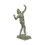 A Patinated Bronze Figure of the Dancing Faun of Pompeii After the 2nd century BC model, fourth q...