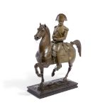 A French gilt bronze group of Napoleon on Horseback Baron Carlo (Charles) Marochetti (Italian/Fre...