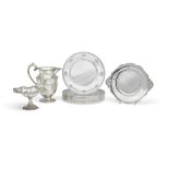 A set of Ten American sterling silver service plates by International Silver Co., 20th century