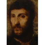 Henri Fantin-Latour (French, 1836-1904) La tete du portrait d'homme, d'apres Titian 13 1/2 x 9 3...