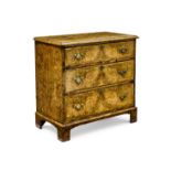 A George I walnut chest of drawers 18th century