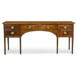 A George III Mahogany Serpentine Front Sideboard Late 18th century