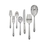 An American sterling silver partial flatware service by International Silver Co., 20th century