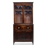 A George III mahogany secretary bookcase Late 18th century